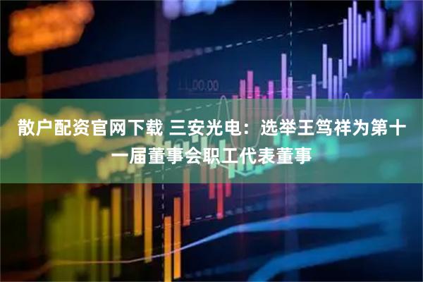 散户配资官网下载 三安光电：选举王笃祥为第十一届董事会职工代表董事