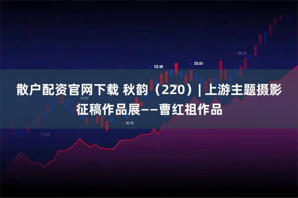 散户配资官网下载 秋韵（220）| 上游主题摄影征稿作品展——曹红祖作品